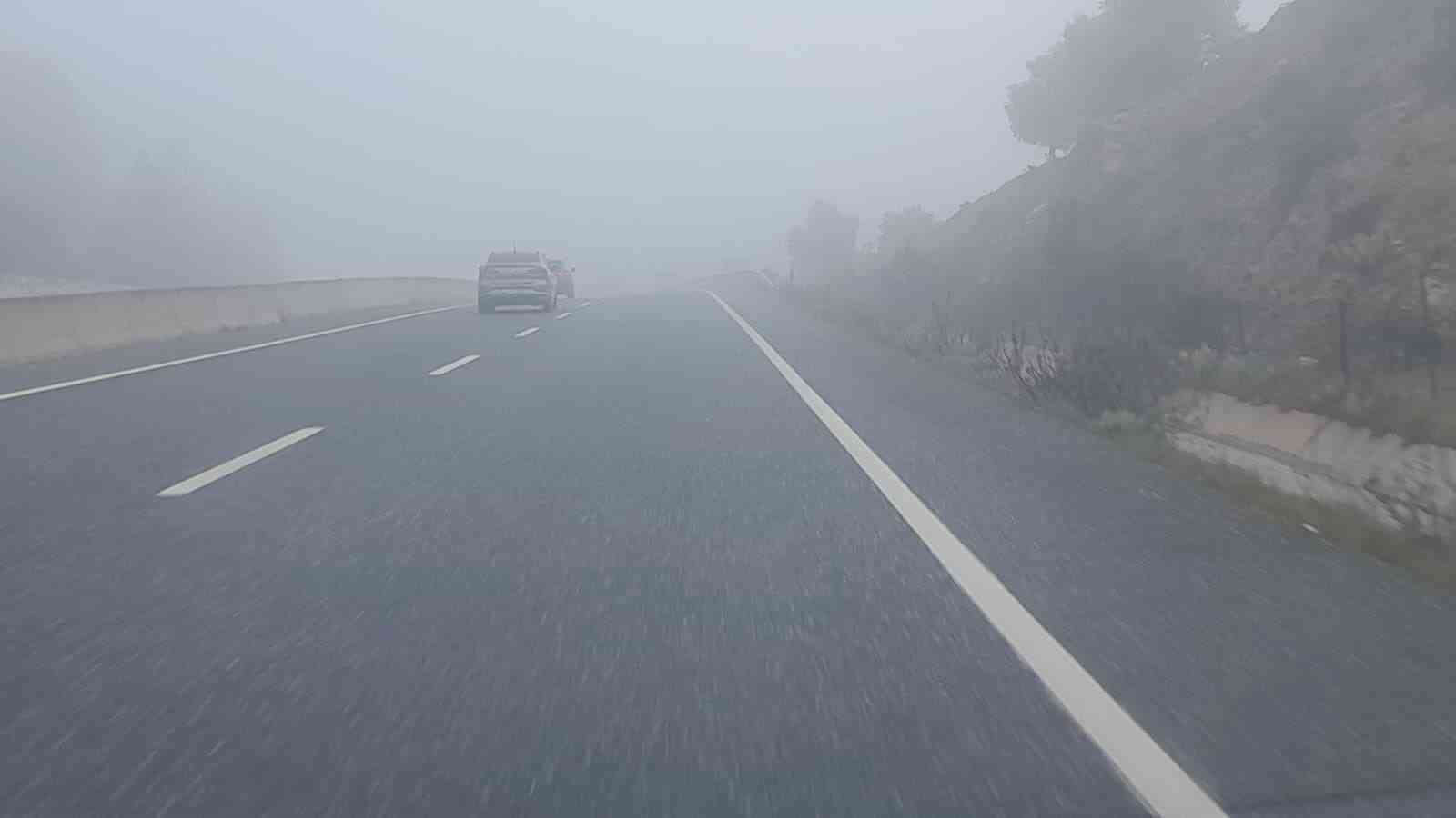 Yatağan-Çine arasında yoğun sis
