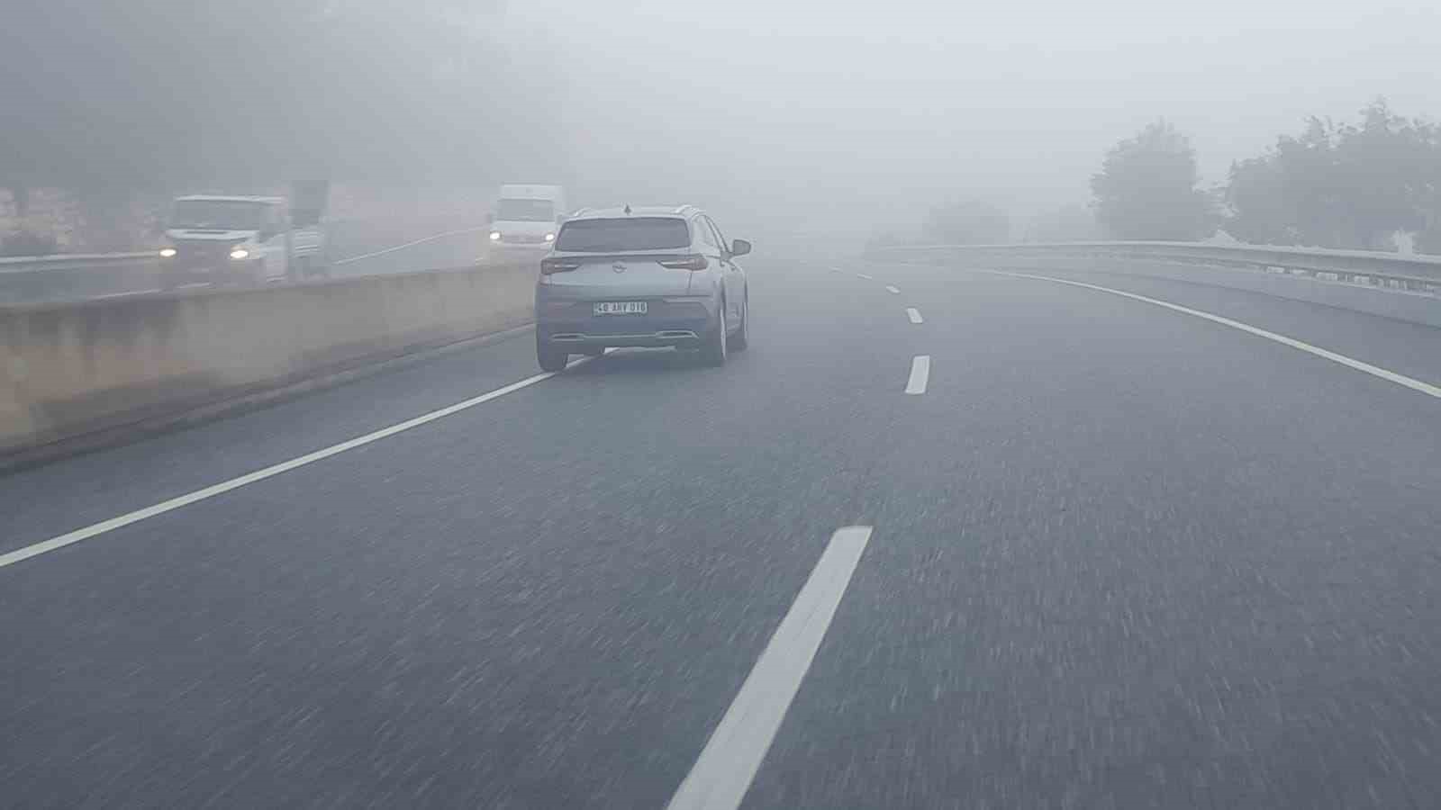 Yatağan-Çine arasında yoğun sis
