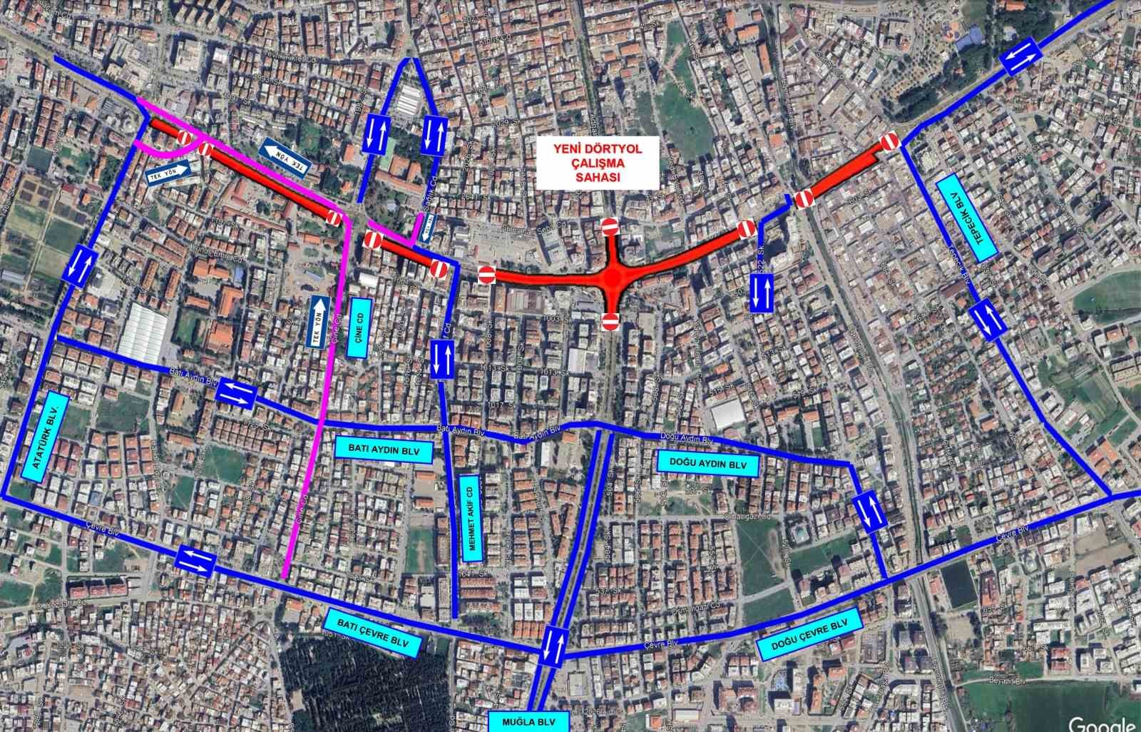 Yeni Dörtyol Köprülü Kavşağı Projesi’nde çalışmalar başladı
