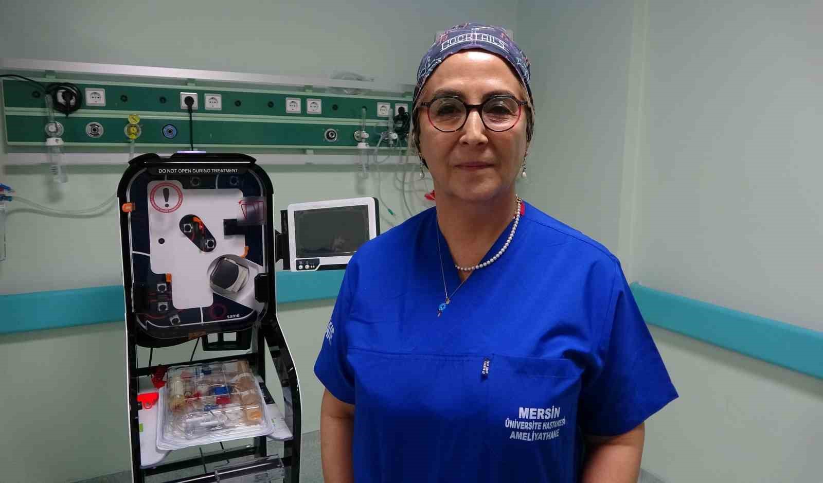 Yeni nesil ‘hücre kan kurtarma cihazı’ Mersin’de kullanılmaya başlandı
