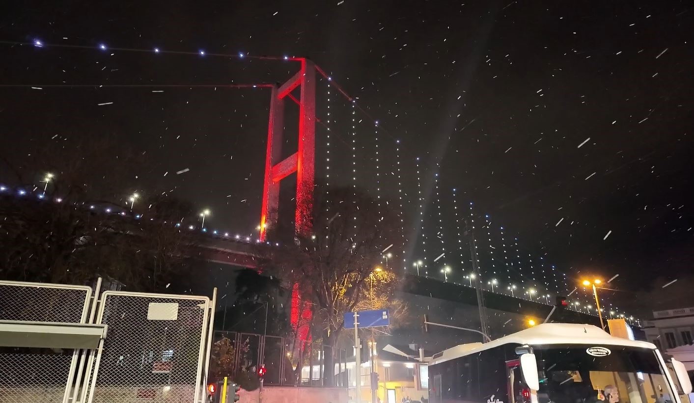 Yeni yılda Ortaköy’de kar yağışı başladı
