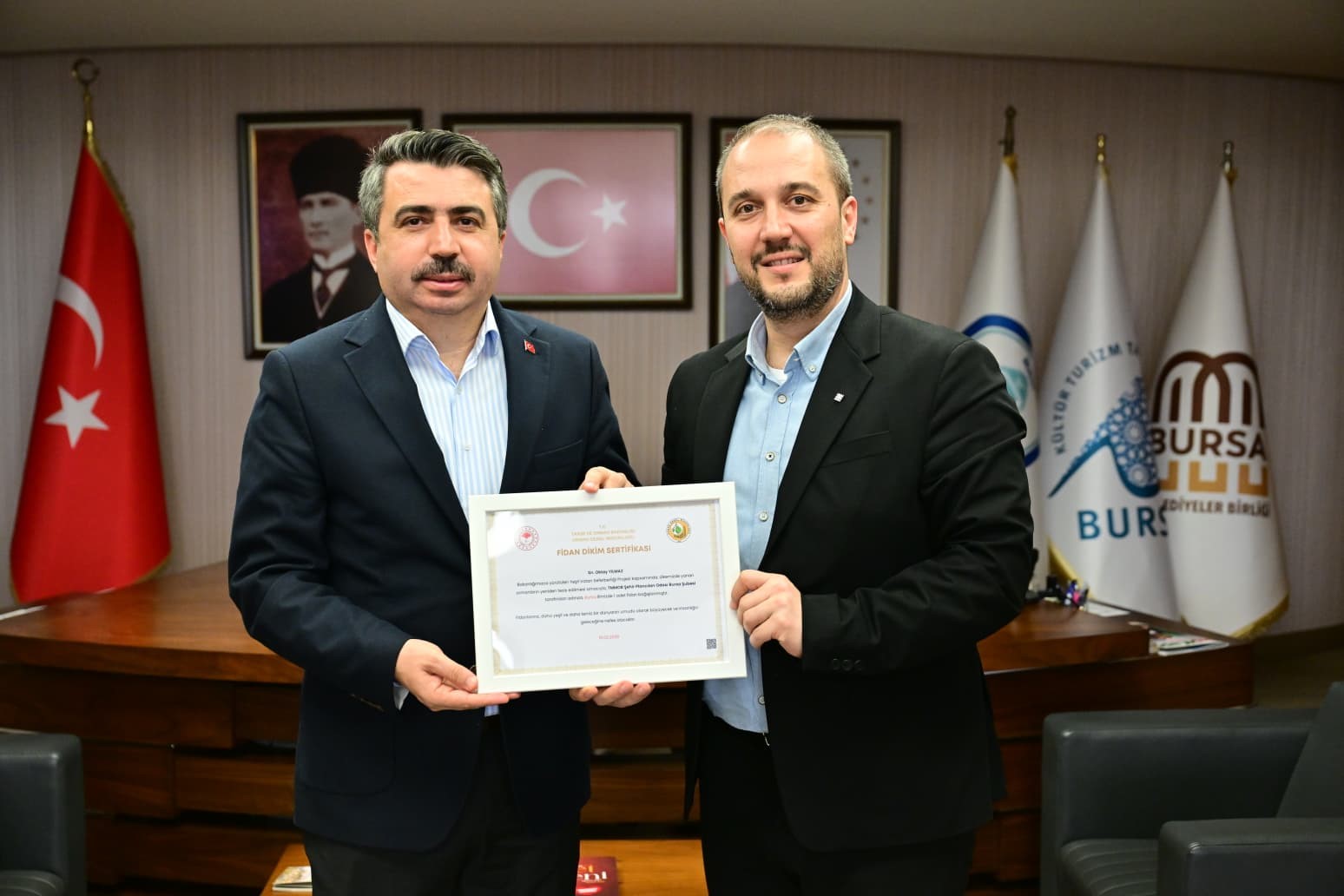 Yıldırım Belediye Başkanı Oktay Yılmaz’a akademik ziyaret
