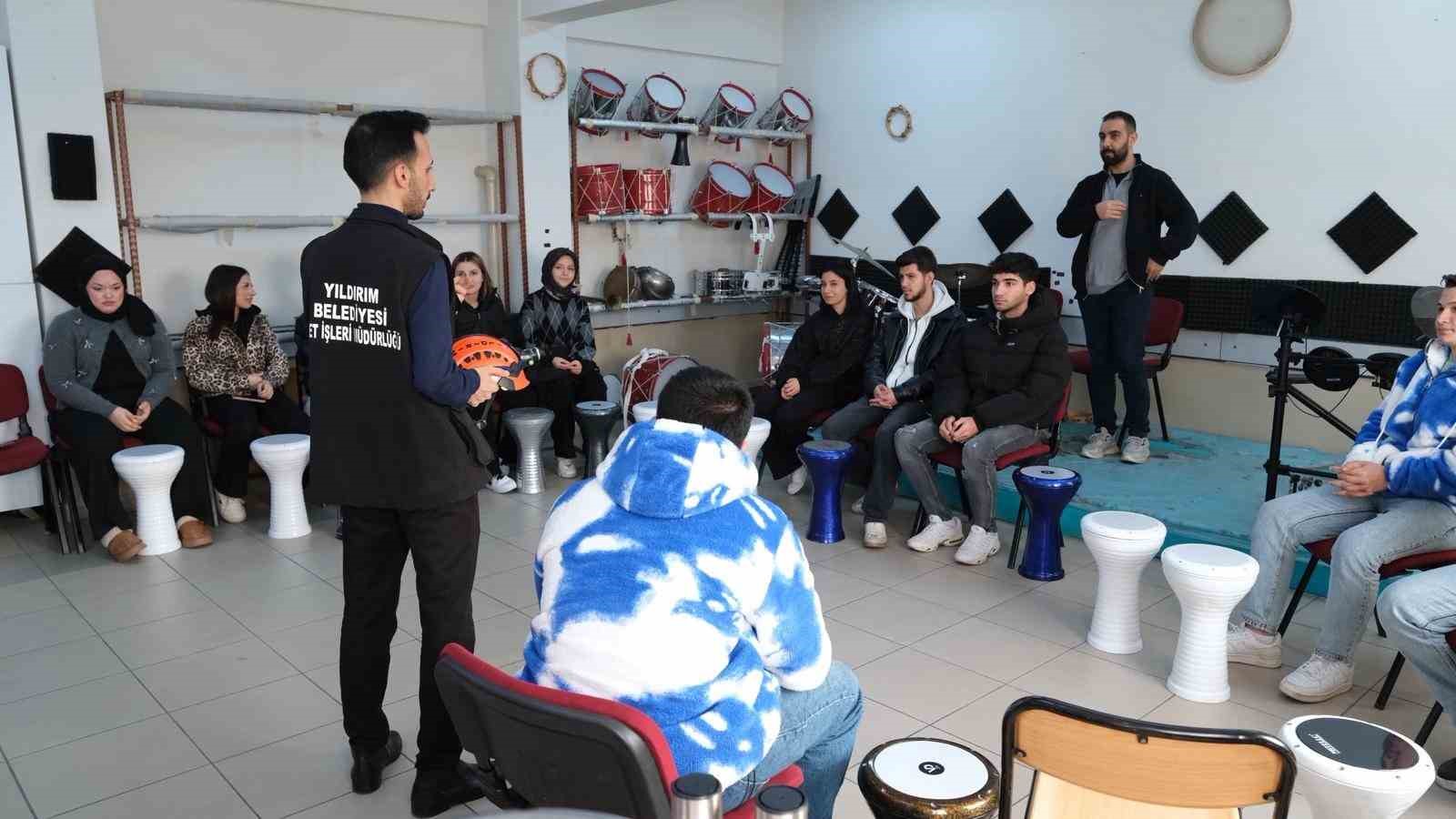 Yıldırım Belediyesi’nden nefes kesen tatbikat
