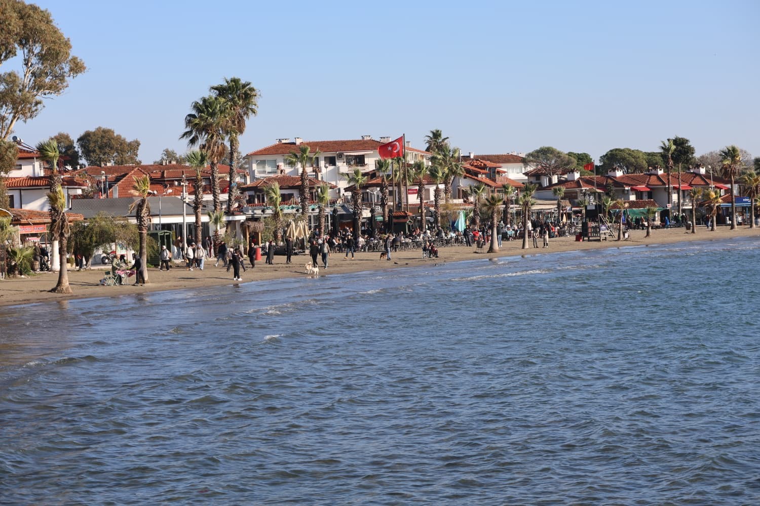 Yılın ilk gününü denizde karşıladılar
