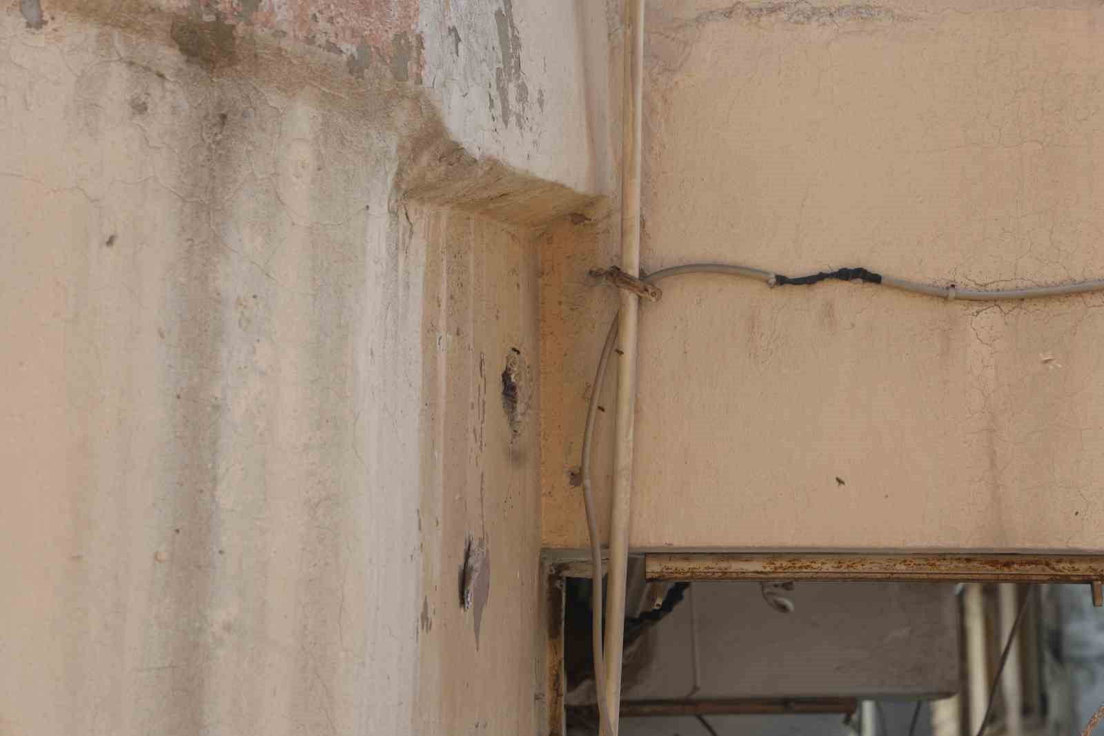 Yıllardır mahalleyi mesken tutan arıları çocukların attığı taş kızdırdı
