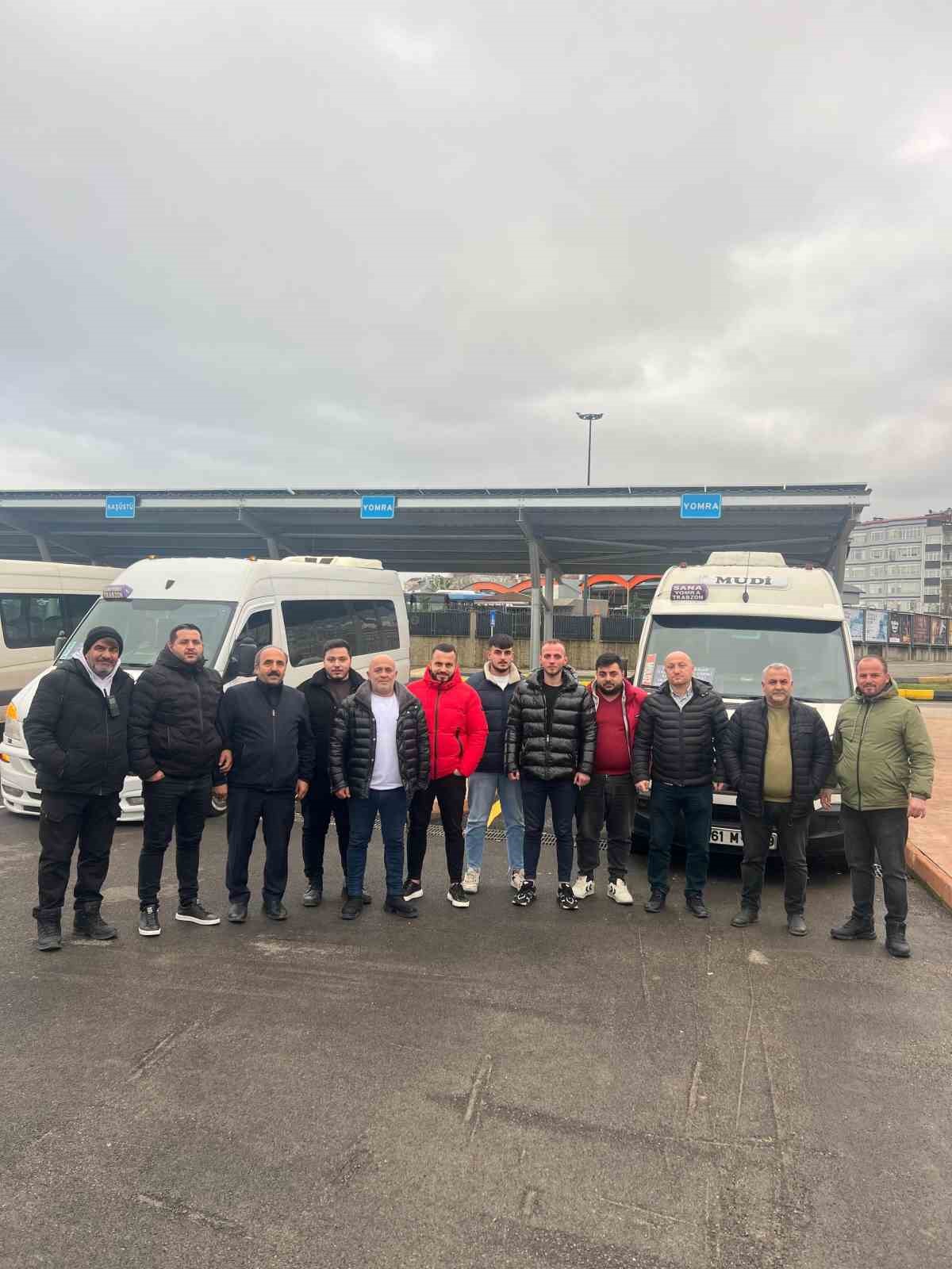 Yomra Minibüs Durağı’ndan Başkan Genç’e teşekkür
