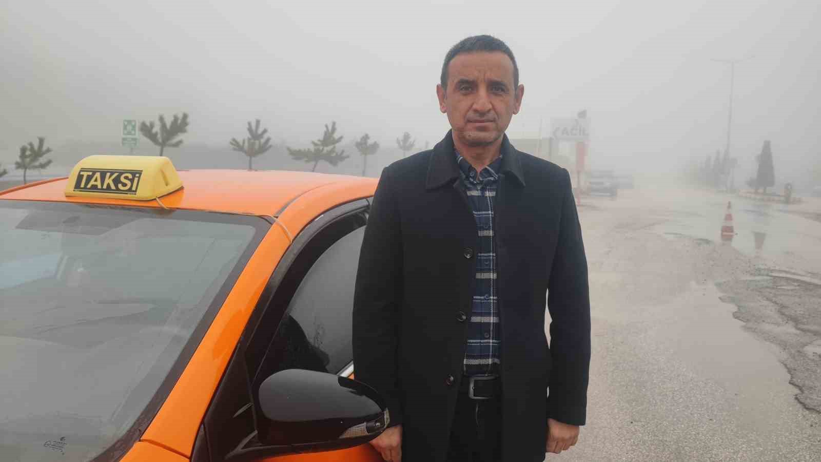 Yozgat sis altında kayboldu, görüş mesafesi 10 metreye kadar düştü
