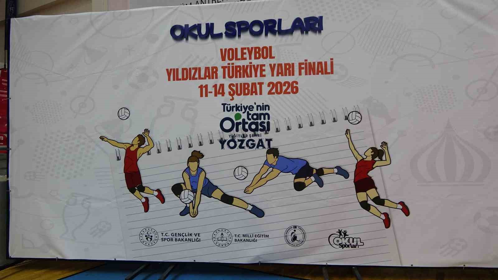 Yozgat’ta 15 ilden 224 sporcunun katılımıyla voleybol müsabakaları başladı
