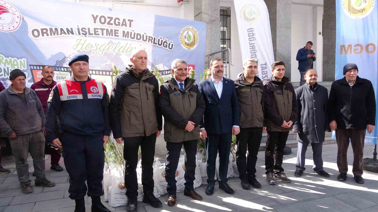 Yozgat’ta 4 bin 500 adet fidan dağıtıldı
