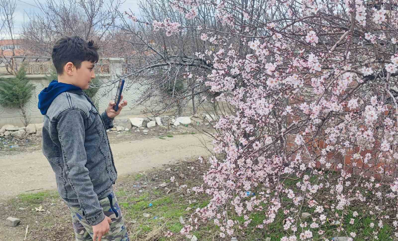 Yozgat’ta mart ayında bahar tablosu
