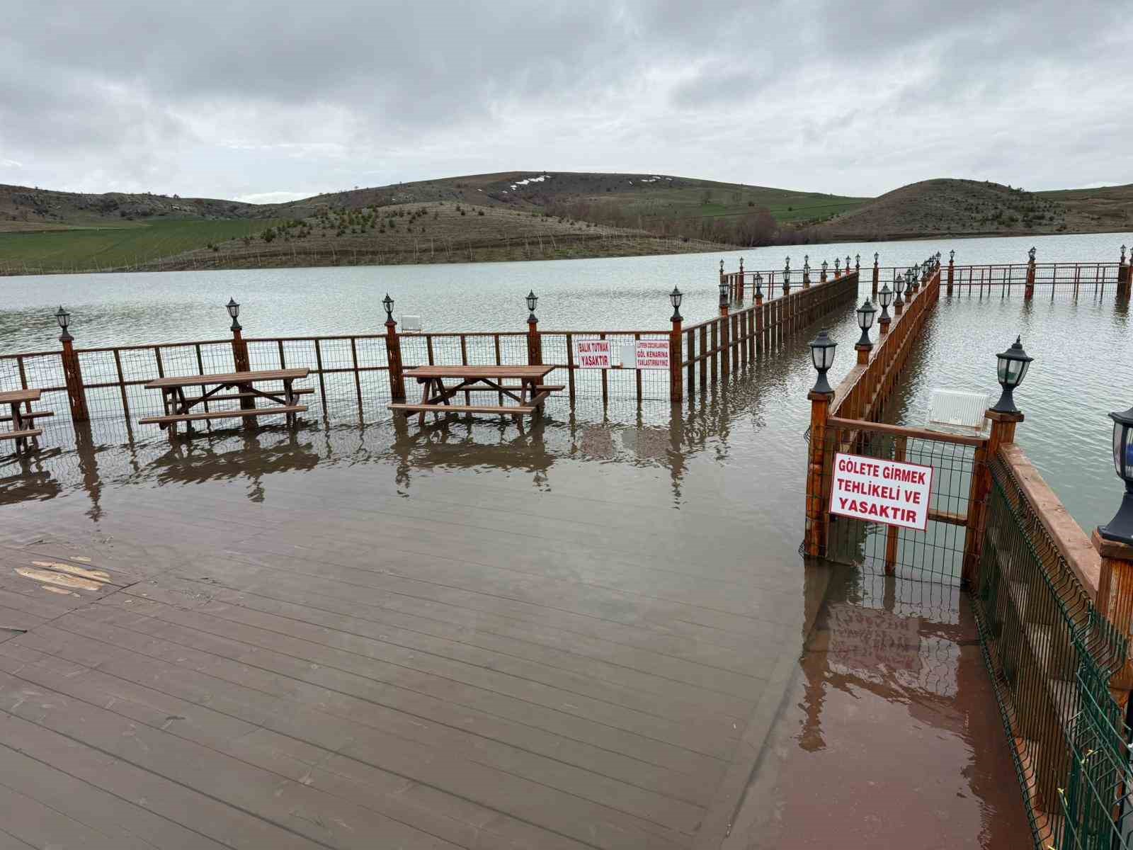 Yozgat’ta yağan kar eridi, göletlerde su seviyesi arttı
