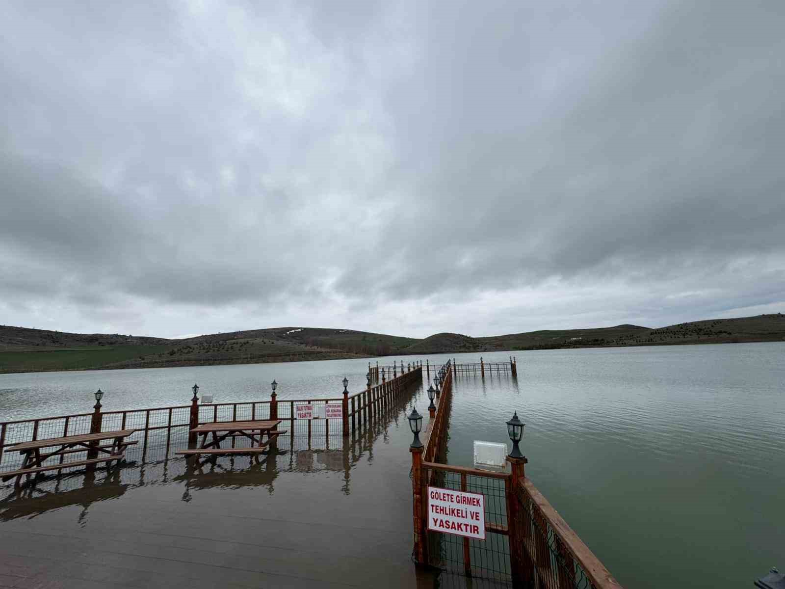 Yozgat’ta yağan kar eridi, göletlerde su seviyesi arttı
