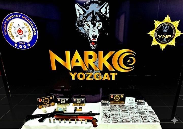 Yozgat’ta yüzlerce uyuşturucu hap ele geçirildi

