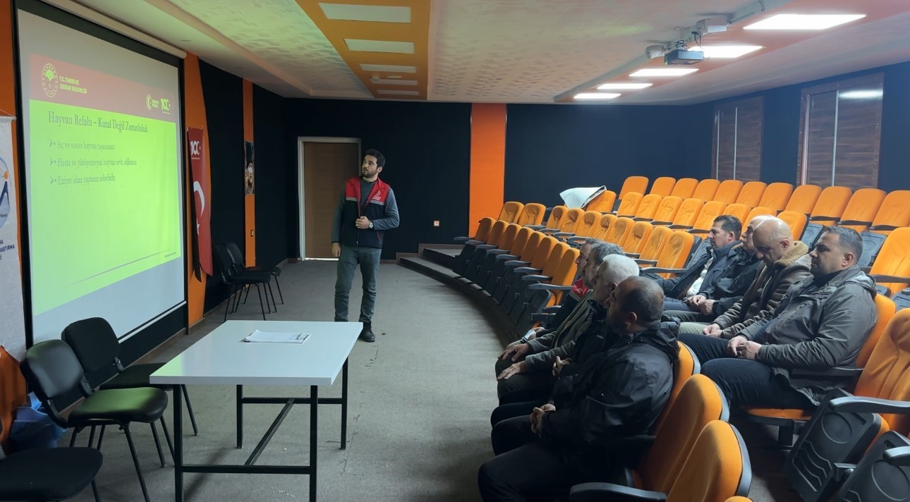 Yüksekova’da hayvan nakliyecileri ve celeplere ’refah’ eğitimi
