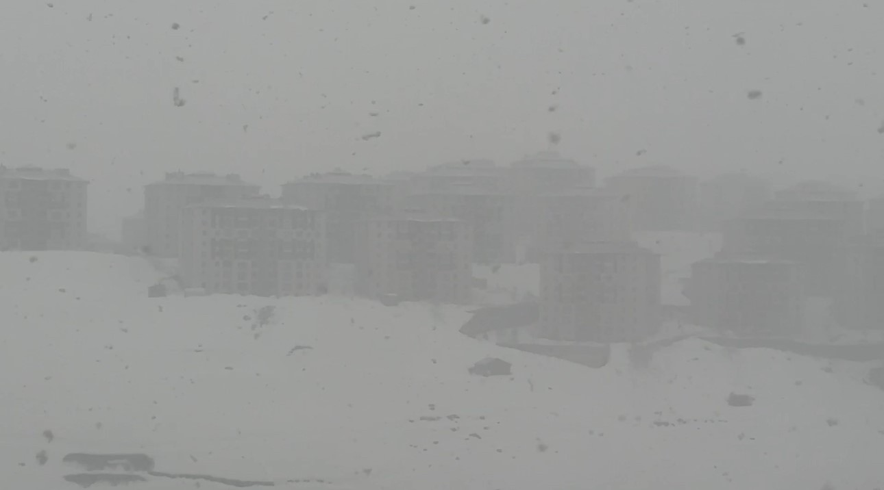 Yüksekova’da lapa lapa kar yağışı başladı

