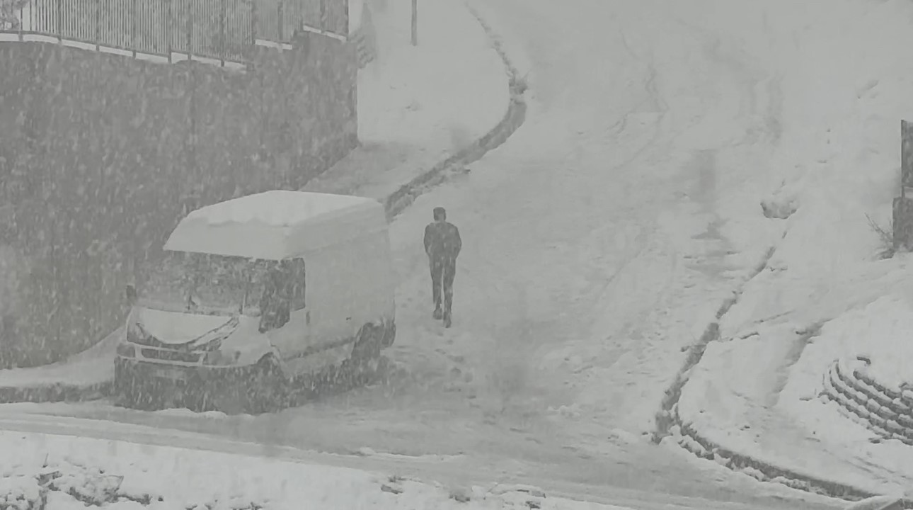 Yüksekova’da nisan ayında kar esareti
