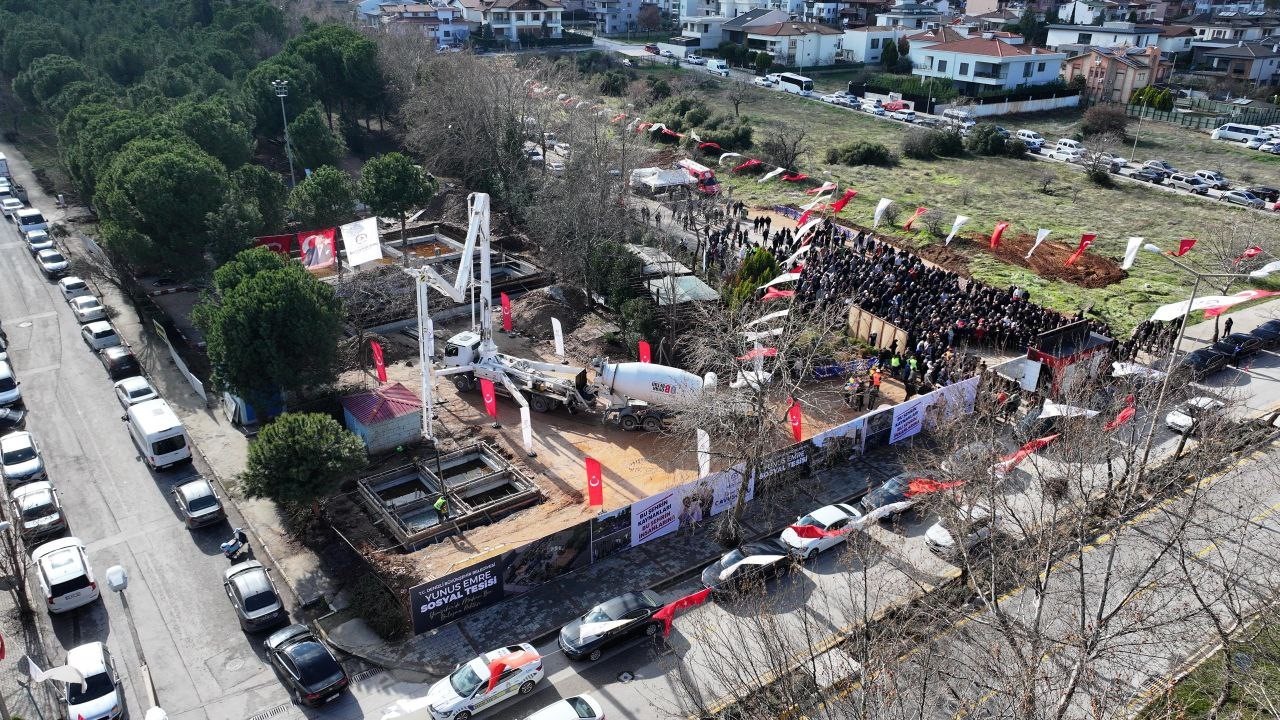 Yunus Emre Sosyal Tesisinin temeli törenle atıldı
