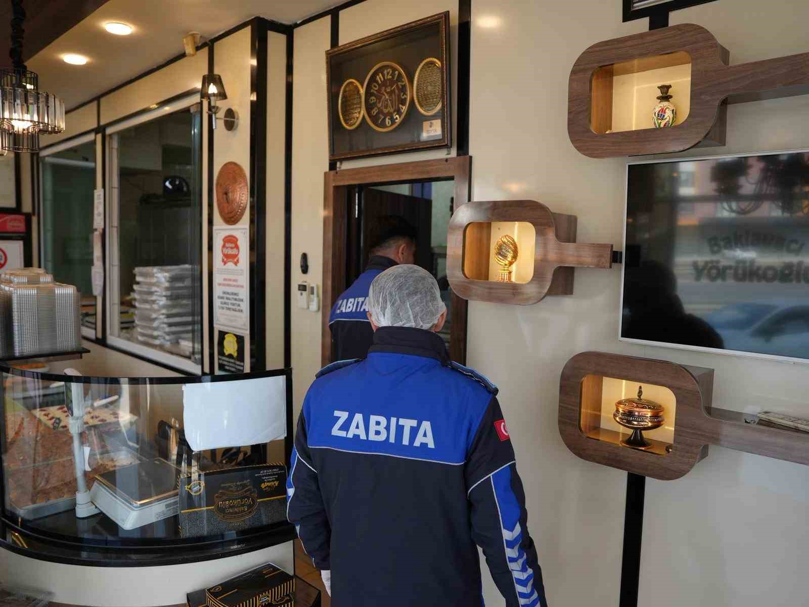 Zabıta’dan bayramlık tatlı denetimi
