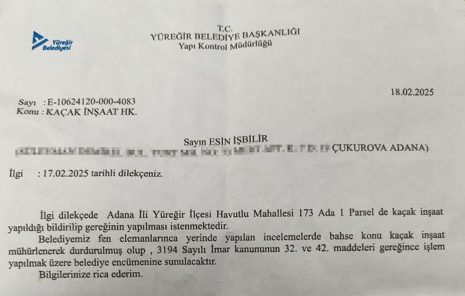 Zeydan Karalar’ın teyzesinin vekalet verdiği şahıs kaçak ev yaptırdı
Zeydan Karalar’ın teyzesinin vekalet verdiği şahıs kaçak ev yaptırdı
