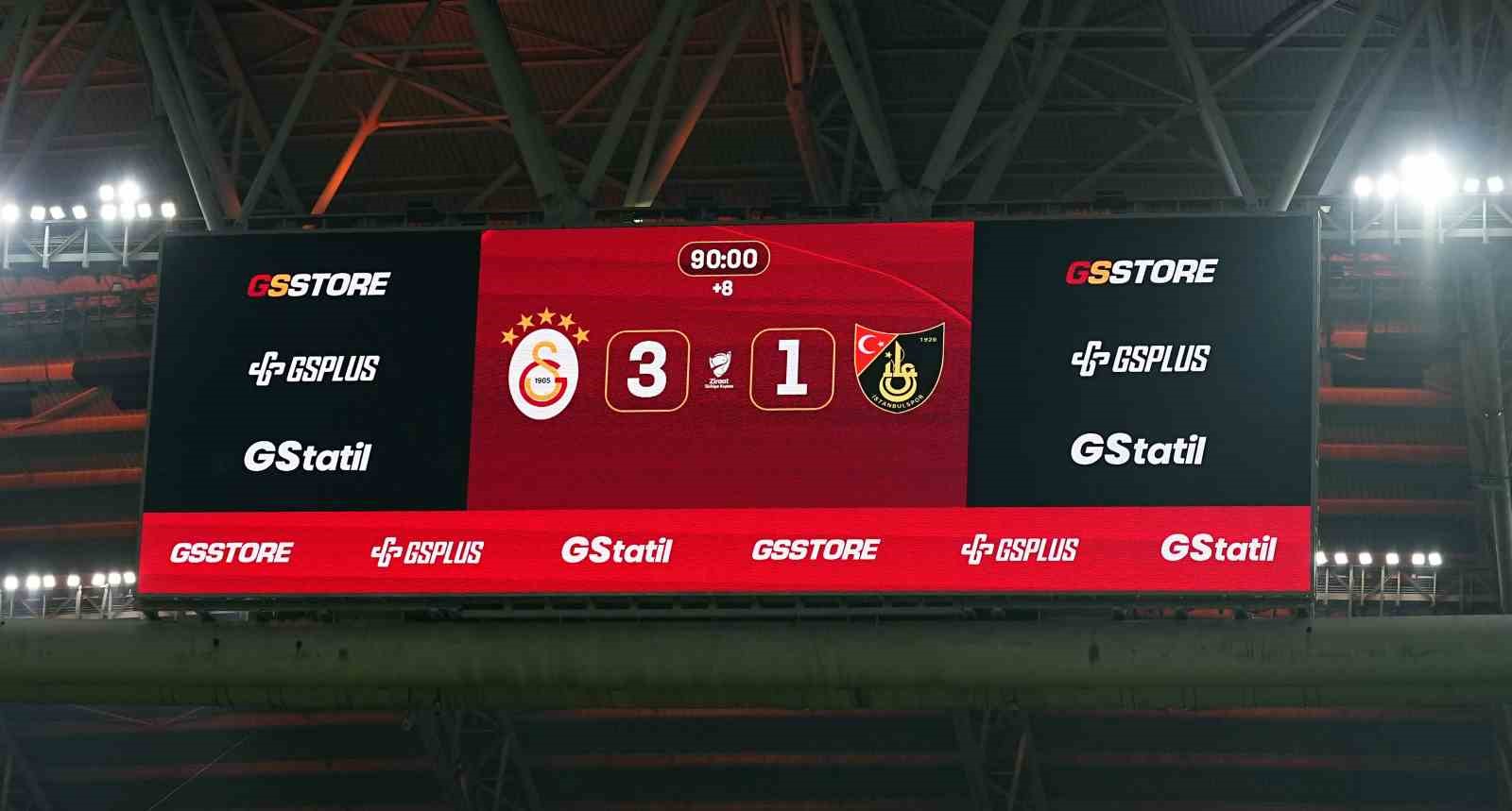 Ziraat Türkiye Kupası: Galatasaray: 3 - İstanbulspor: 1 (Maç sonucu)

