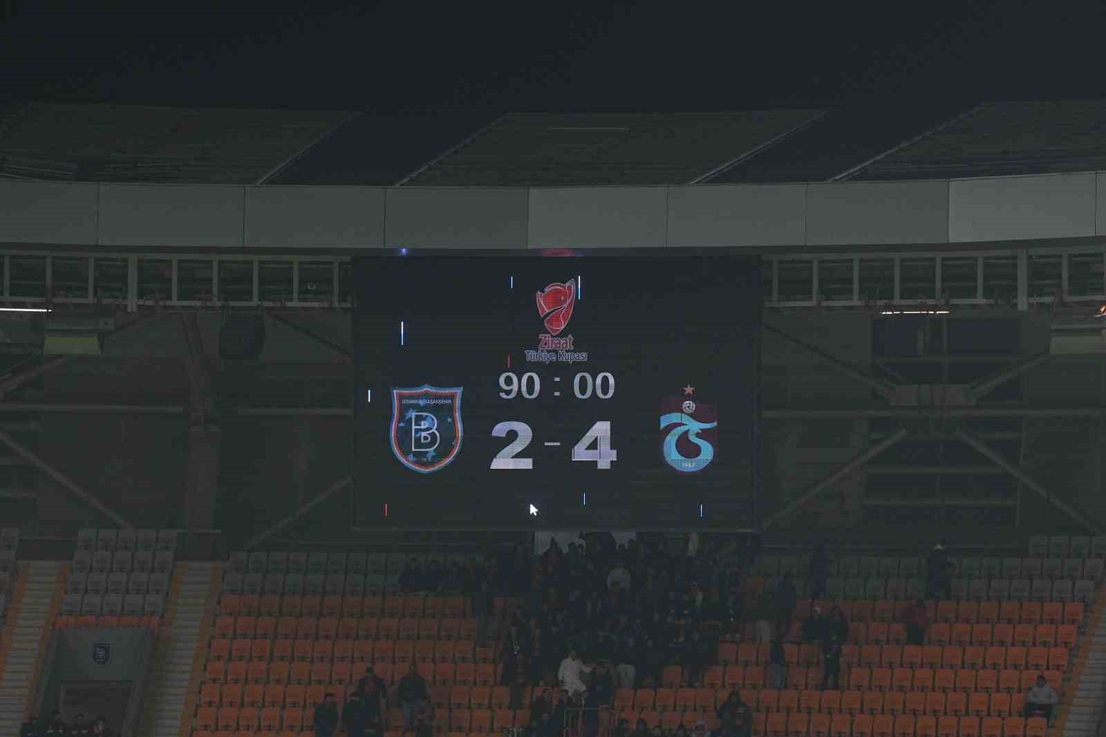 Ziraat Türkiye Kupası: RAMS Başakşehir: 2 - Trabzonspor: 4 (Maç sonucu)
