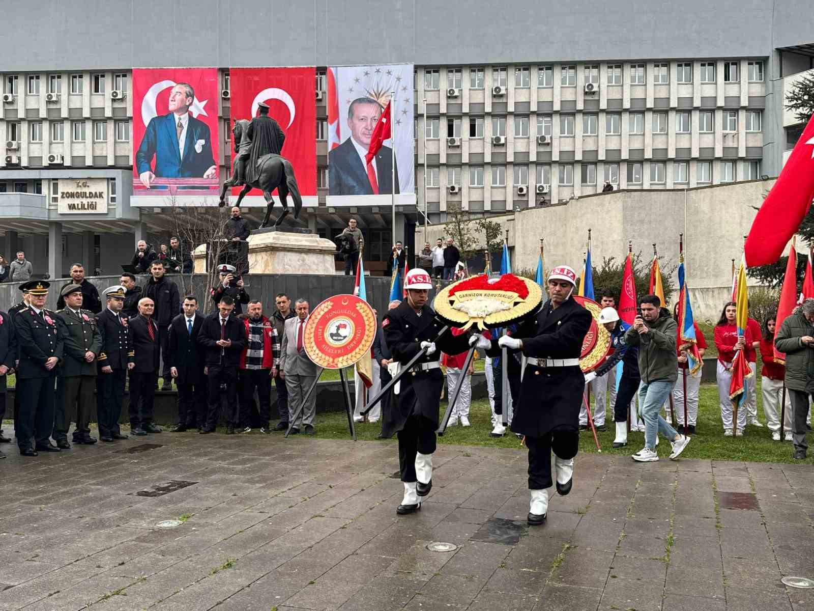 Zonguldak’ta 18 Mart Çanakkale Zaferi ve Şehitleri Anma Günü dolayısıyla tören düzenlendi
