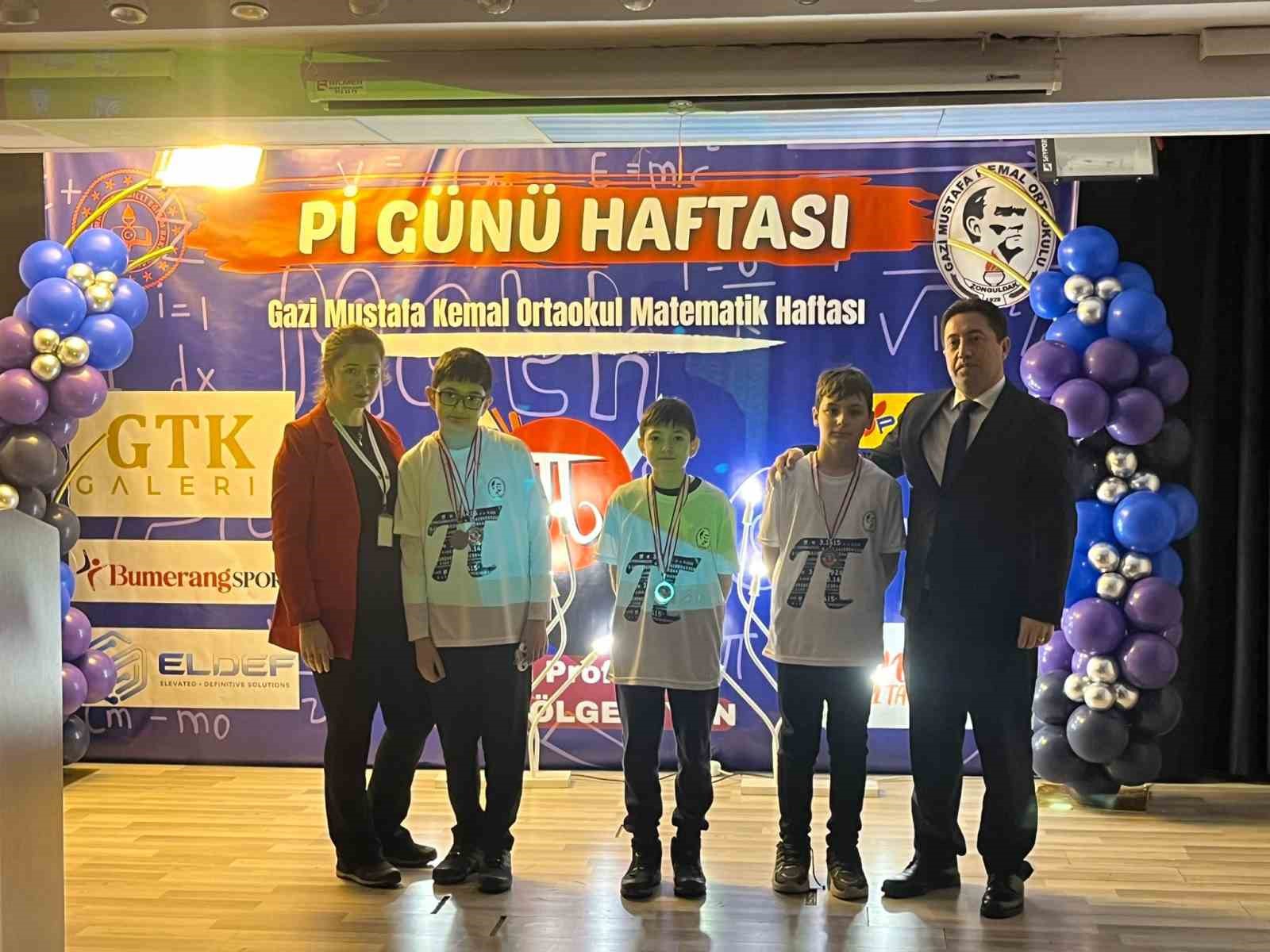 Zonguldak’ta Gazi Mustafa Kemal Ortaokulu’nda Pi Günü kutlandı
