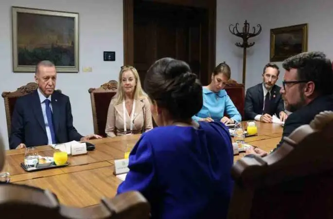 Cumhurbaşkanı Erdoğan, Macaristan Cumhurbaşkanı Novak ile görüştü