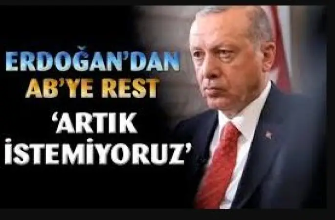 Erdoğan’dan AB’ye rest