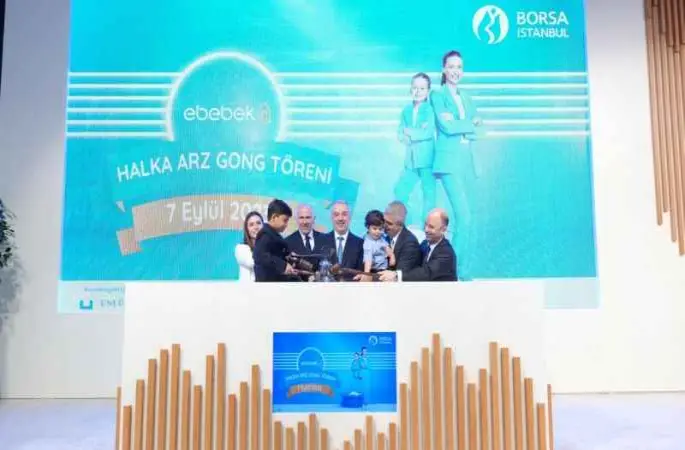 Borsa İstanbul’da gong 3,9 milyonluk taleple rekor kıran ebebek için çaldı