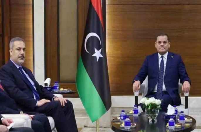 Bakan Fidan, Libya Başbakanı Dibeybe ile görüştü