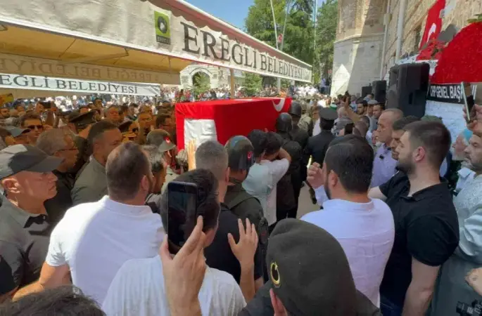 Konyalı şehit son yolculuğuna uğurlandı