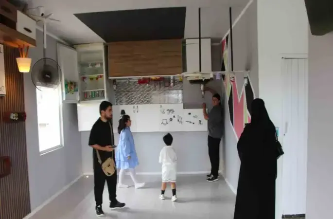 Trabzon’daki ‘Ters Ev’ Arap turistlerin ilgi odağı oldu