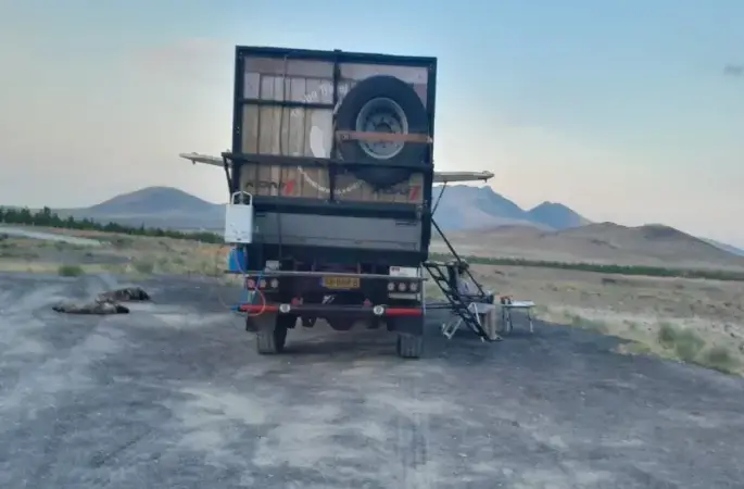 Karavanlı turistlerin uğrak noktası Meke Gölü