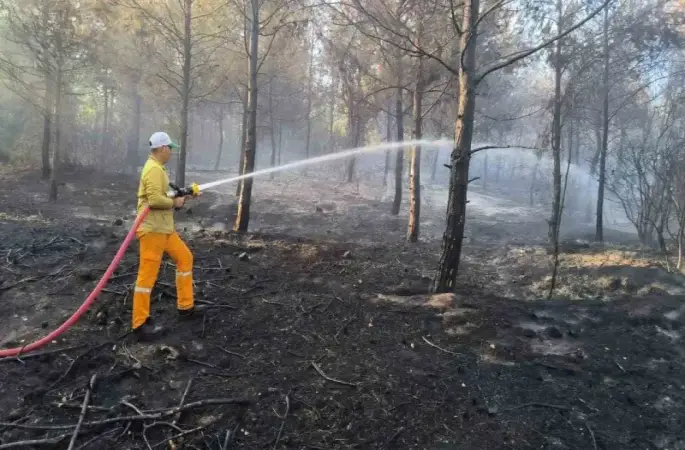 Hatay’da çıkan orman yangını 15. saatte kontrol altına alındı