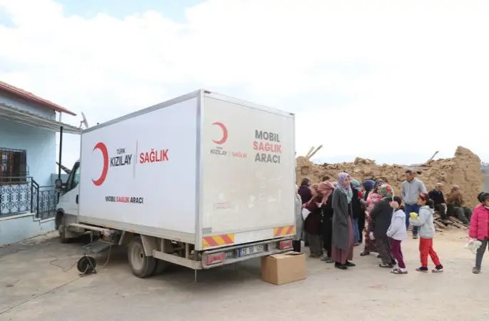 Kızılay, 20 Bin Afetzedeye Mobil Hizmet Verdi