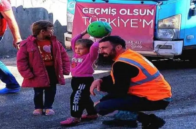 Çocukların yüzü güldü