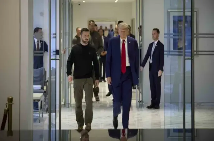 Trump, Ukrayna Devlet Başkanı Zelenskiy ile bir araya geldi