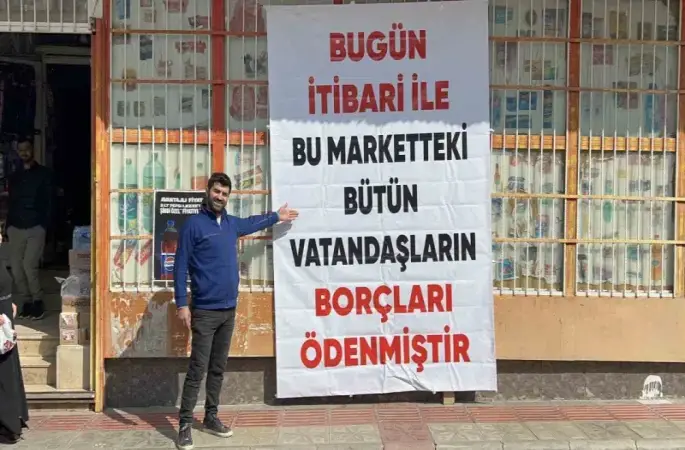 Gizemli hayırsever, 400 depremzede ailenin bakkal borcunu ödedi