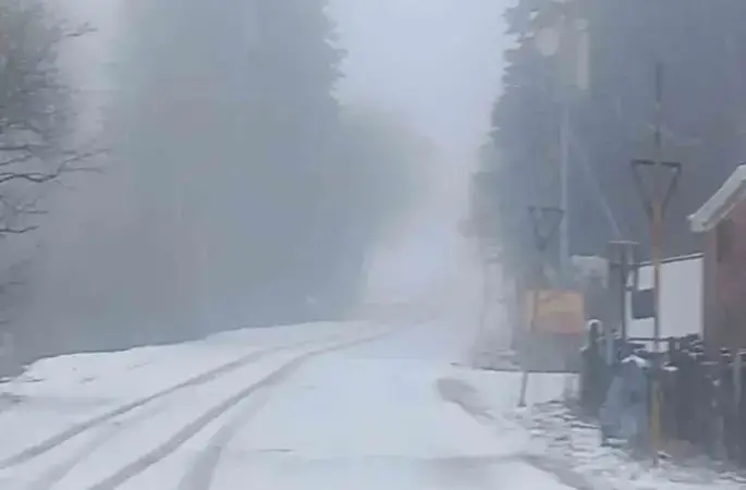 Uludağ’a nisan ayında kar yağdı