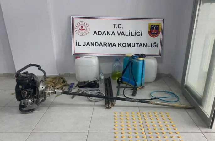 Adana’da kaçak kazı yapanlar suçüstü yakalandı
