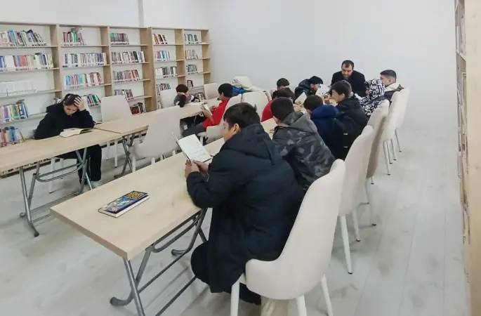 Ağaçören’de öğrenciler kütüphane ile buluştu
