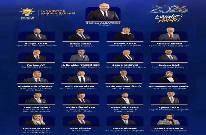 AK Parti Eskişehir İl Yürütme Kurulu’nda görev değişimi
