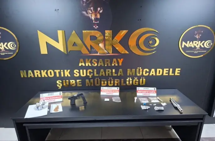 Aksaray NSM’den narkotik operasyonu: 8 tutuklama
