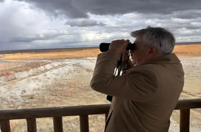 Akşehir Gölü su tutmaya başladı
