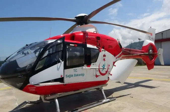 Ambulans helikopter geçen yıl 299 hasta için havalandı
