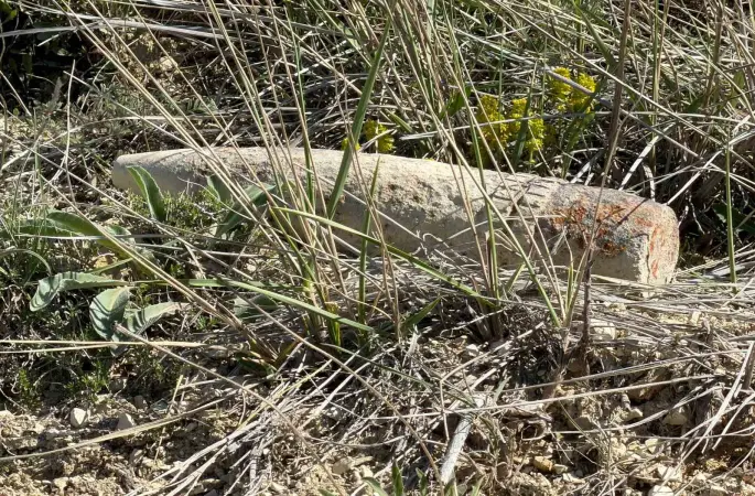 Ankara’da vatandaş mantar ararken patlamamış top mermisi buldu

