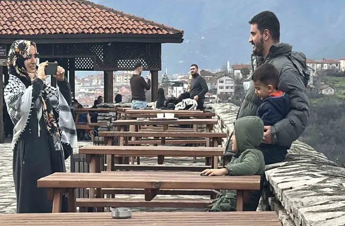 Ara tatilin son günlerinde tarihi ilçede hafta sonu hareketliliği
