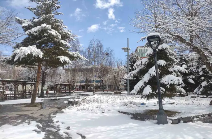 Ardahan’da kar kartpostallık görüntüler sundu
