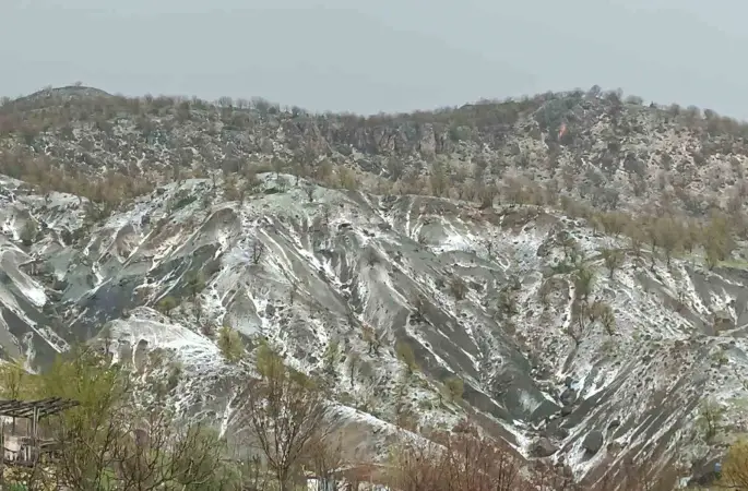Arıcak’ta sağanak ve dolu etkili oldu
